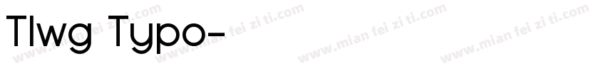 Tlwg Typo字体转换